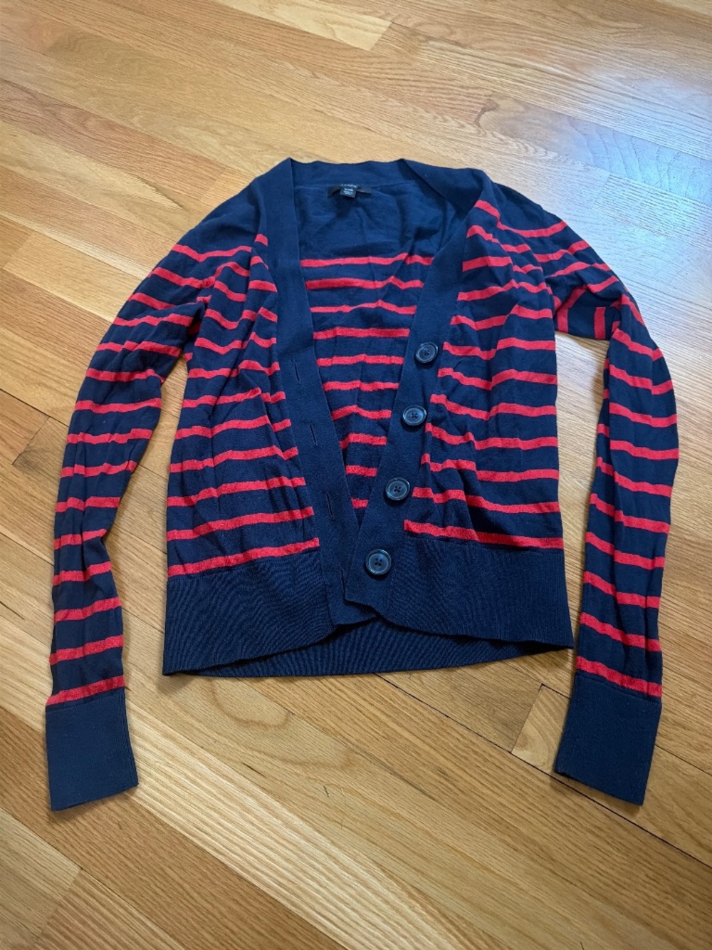J. Crew womens striped cardigan
